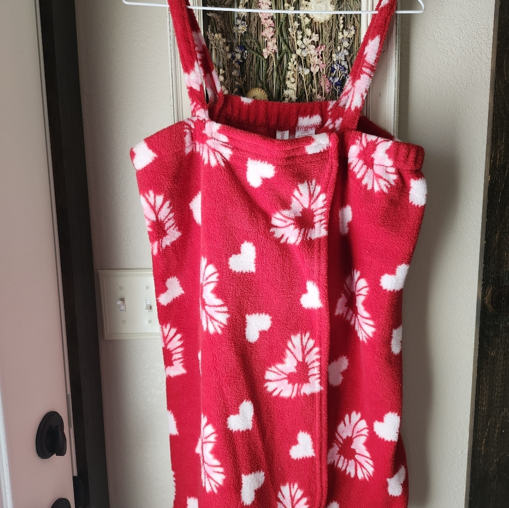 Red And White Bath Robe